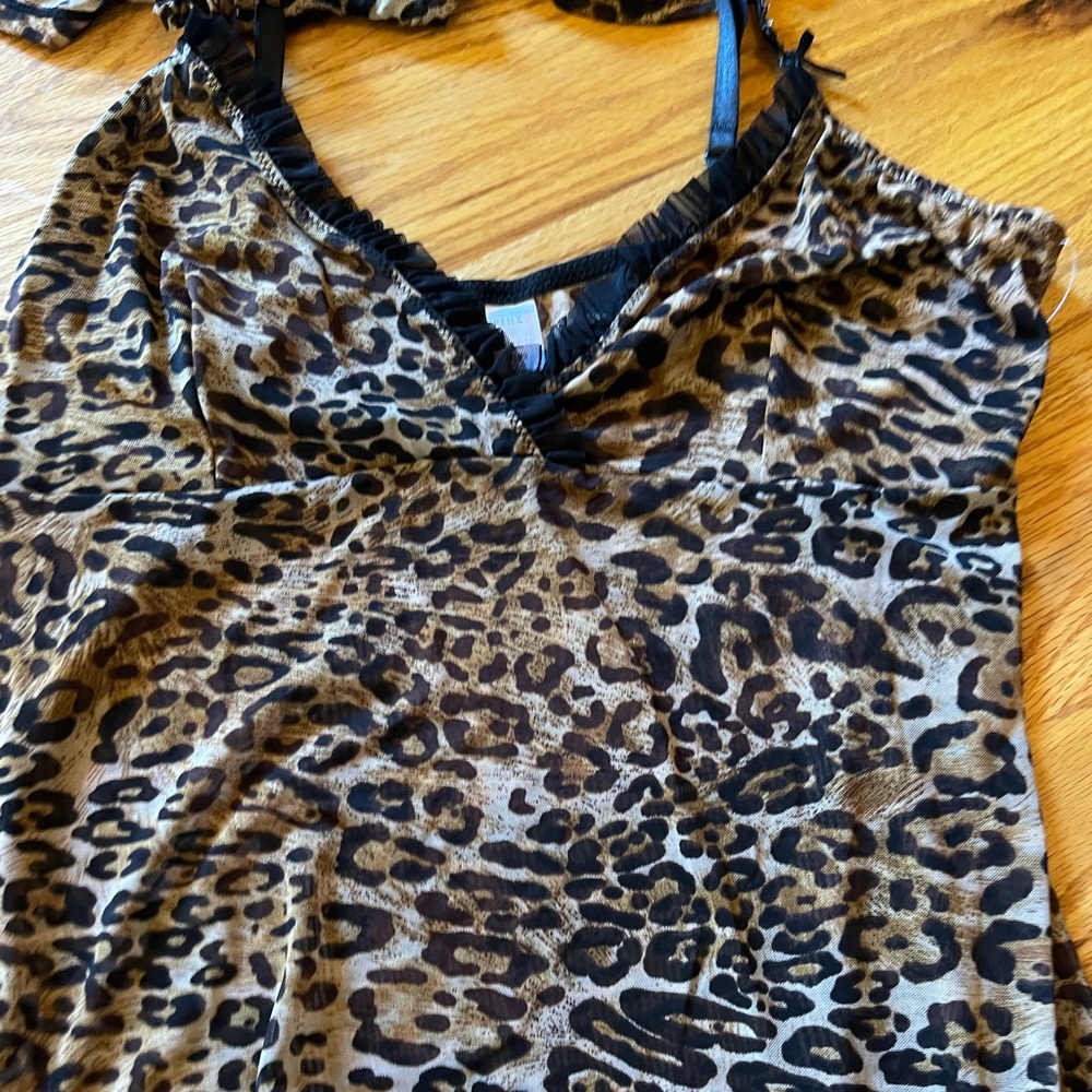 Pantie and top L new gift Cami set size large animal print by PINK animal print
